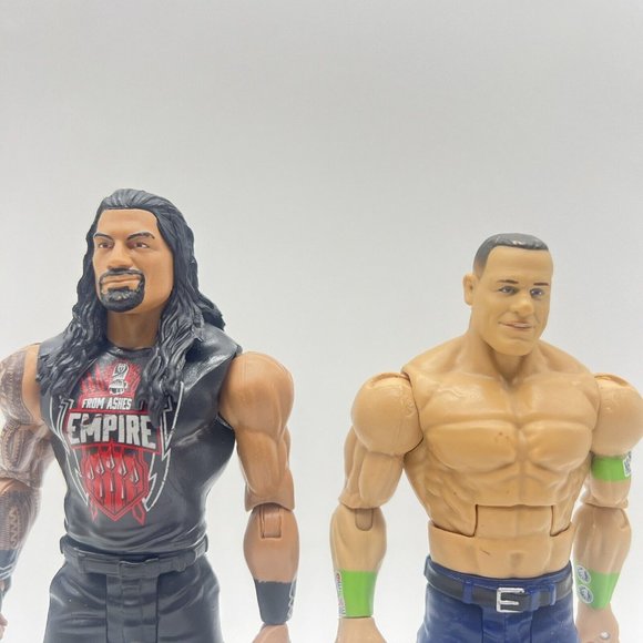 Mattel WWE Roman Reigns Big Dog Basic Series 86 & John Cena Battlepack Wrestling - Picture 2 of 4